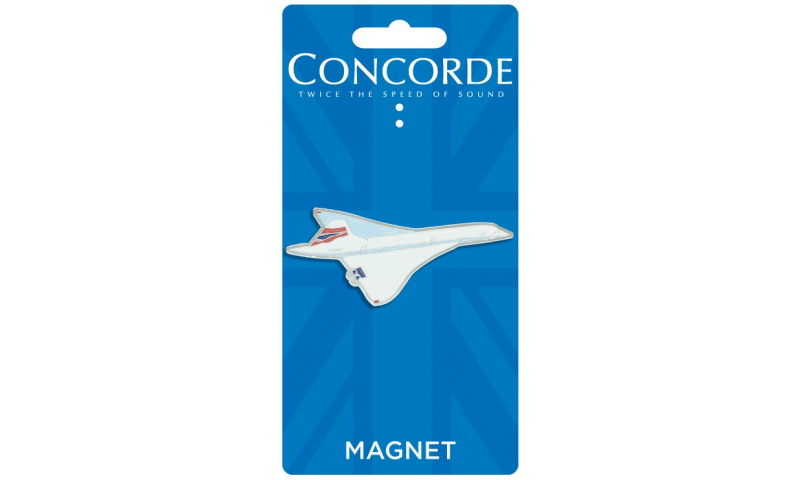 Concorde Shaped Metal Enamel Magnet