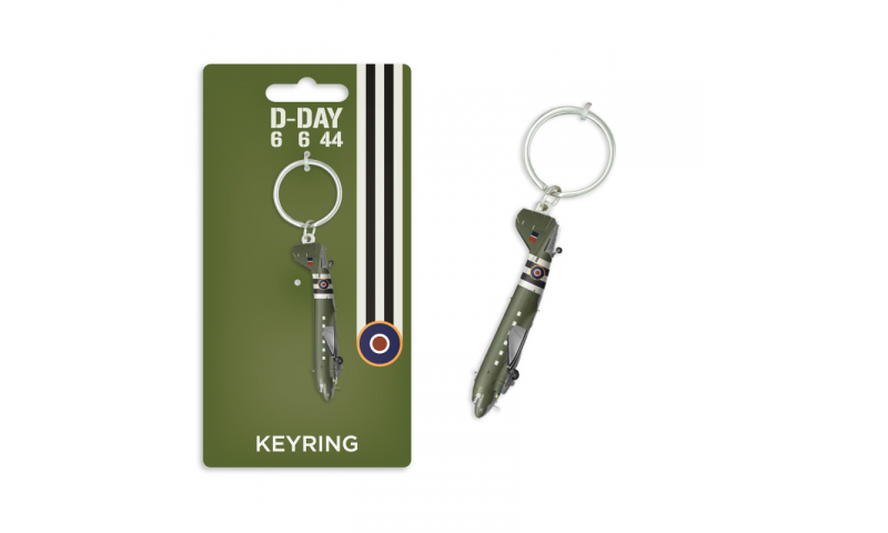 D-Day Dakota Metal Keyring