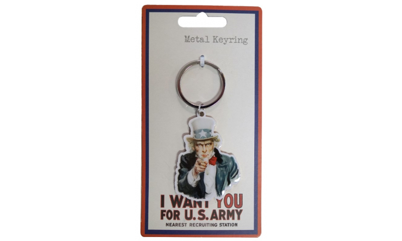 War Posters - I Want You for US Army Metal Keyring