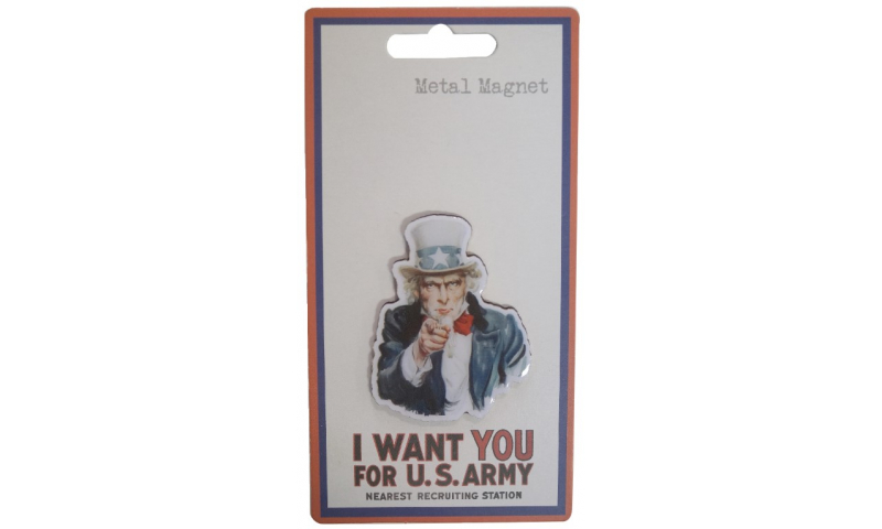 War Posters - I Want You for US Army Metal Magnet