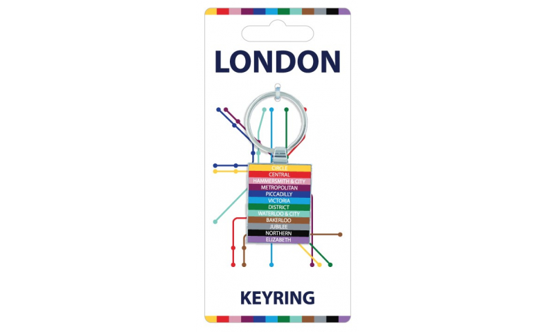 London Transport Chromium Keyring - Underground