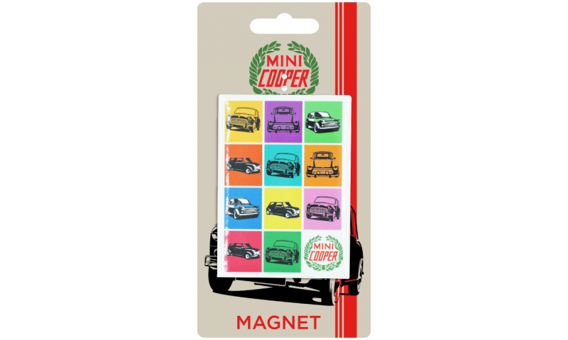 Mini Cooper TIN MAGNET - x4 Design's to choose