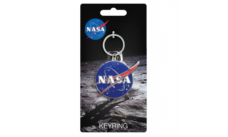 NASA Meatball Logo Metal Keyring