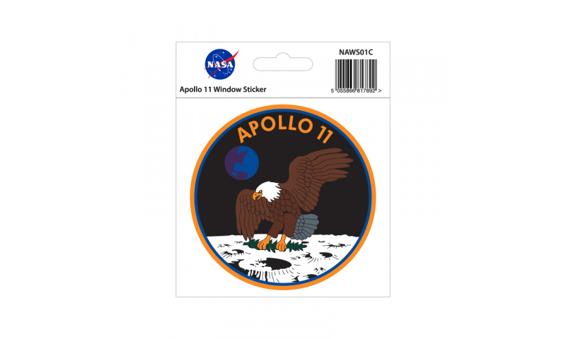 NASA Window Sticker Apollo 11