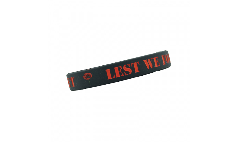 Remembrance Poppy PVC Wristband