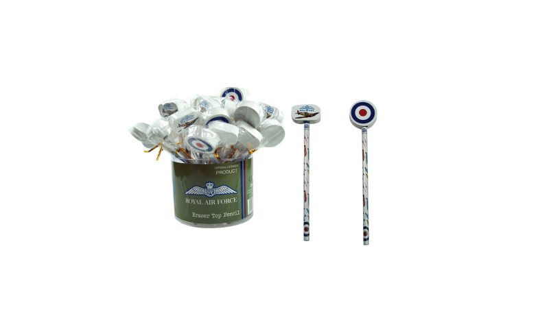 RAF Vintage Pencils with Eraser in Tub