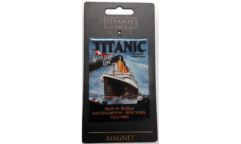 Titanic Metal Rectangular Fridge Magnet