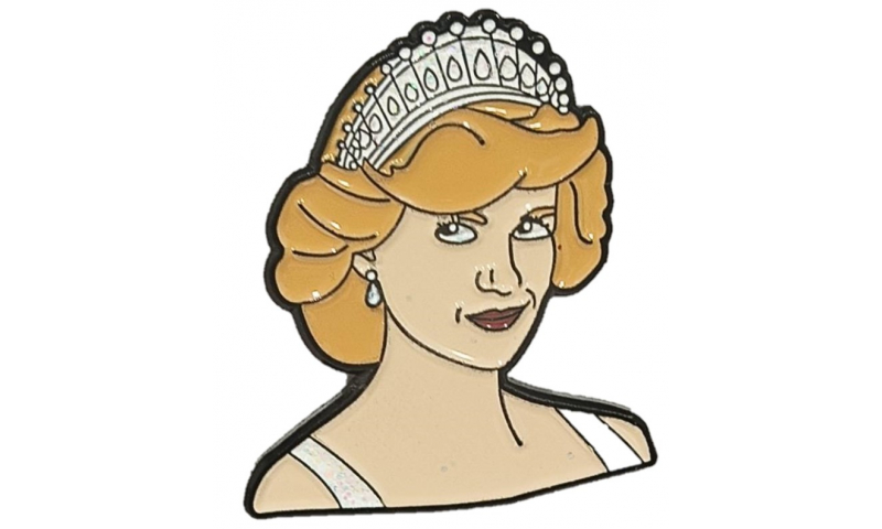 Princess Diana with Tiara Lapel Pin