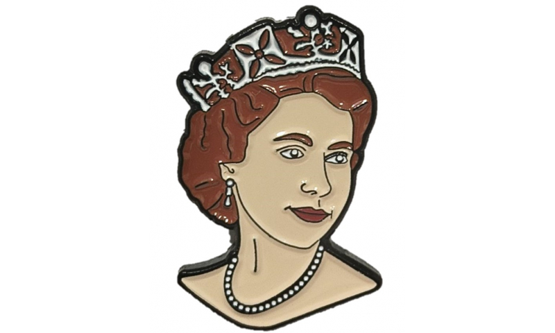 Queen Elizabeth II with Necklace Lapel Pin