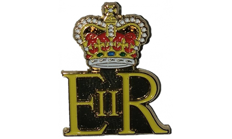 Queen Elizabeth EIIR Cypher Lapel Pin