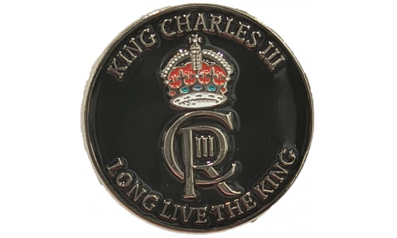 King Charles III Lapel Pin - Long Live the King